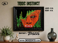 "Toxic Instinct" — Original 16×14 Painting by Bozzi